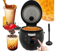 HCZKIUJY Smart Automatic Cooker for Tapioca Pearls & Bubble Tea - Perfect for Milk Tea Shops, Restaurants, Dessert Bars, and Lounges - Efficient, Easy, and Versatile Cooking Machine (6lyellow)