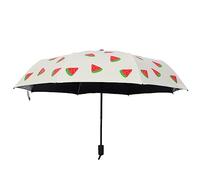 HCZKIUJY Umbrella Cute Fruit Pattern Parasol Sunny Rainy Dualuse Umbrella Rainproof Sun Protection Portable Outdoor Tool Umbrella (Beige)