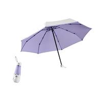 HCZKIUJY Umbrella Mini Portable Pocket Umbrella For Women Sunshade Small Sunny And Rainy Umbrellas Umbrella (Purple)