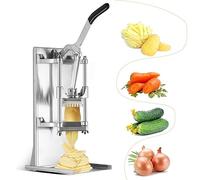 HCZKIUJY Vegetable Fruit Chopper SlicerVegetable Slicer Electric Electric Vegetable Cutter, Commercial Chip Cutter with 4 Blades, 1/4 and 3/8 Blade, Simple Dice Cutter, 6 Piece Slice C