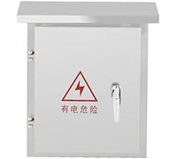 HCZKIUJY Weatherproof Electrical Box, Stainless Steel Wall-Mounted Junction Box for Electronics, Outdoor Meter Box with Hinged Lid & Mounting Plate, 300x250x150mm （A Color-600 * 500 * 180 mm）