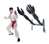 HCZKIUJY Wing Chun Chi Hand Trainer, Wing Chun Dummy Training Target Wood, Portable Exercise Equipment for Martial Arts, Wall Mounted Spring Stakes