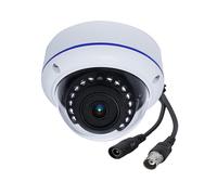 HD 1080P 2MP 180 Degree Surveillance Security Camera Wired Fisheye 1.7mm Lens Wide Angle Dome Camera Outdoor 4 in 1 (TVI/AHD/CVI/BNC Analog CCTV System) IR 15FT Night Vision DC12V