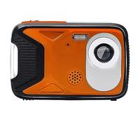 HD 1080P High Definition Waterproof Digital Camera Practical Barebones Diving 2.8 inch Screen Panoramic Video(Size:Orange)