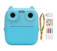 HD 1080P Kids Camera, Timeable Front Rear Dual Lens Digital Kids Camera, 1100 MAh Battery Selfie Video Camera for Girls and Boys, Birthday Gifts Toys (Sky Blue)