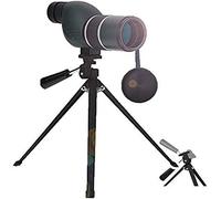 HD 12-36X Zoom 50mm Spotting Scope Outdoor Monocular with Mini Tripod for Enjoying Beautiful Nature View, Bird Watching, Concert(Straight)