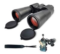 HD 12x60 Waterproof Binoculars Stargazing High Powered with Clear Vision BAK4 Prism Lens&Adapter,Long Range Fogproof Zoom Binocular Gift for Adults Moon Watching Bird Watching Scenery Wildlife View