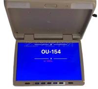 HD 15.4 Inch Car Roof Monitor LCD Flip Down Screen Monitors Overhead Multimedia Video Ceiling Mount Display Accessories(Beige)