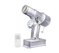 HD 35W LED GOBO Logo Projectors Advertising Light, Free Custom Pattern for Mall Store Car Wash Company Bar Restaurant Wedding (Silver,IP20)