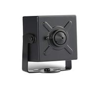 HD 3MP Mini Security POE IP Camera, Small Indoor Camera 3.7 mm Pinhole P2P Remote View H.265 CCTV Video Camera(I706-2-P Black)
