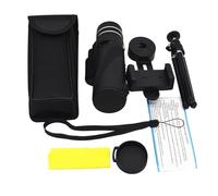 HD 40X60 Pocket Telescope Professional Power Telescope Long Range Zoom Suitable For Outdoor Bird Watching, Camping, And Tourism(Phone clip tripod)