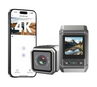 HD 4K Action Camera Wireless Wi-Fi Mini Outdoor Sports Cam Waterproof with LCD Screen Multi-Function Cycling Recorder Type-c Helmet Camorder Bicycle Recorder Clip Mini Body Camera