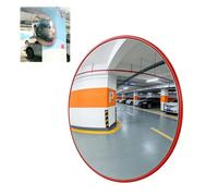 HD Acrylic Convex Mirror, Adjustable Safety Wide Angle Corner Surveillance Mirrors, Wall-Mounted Traffic Mirror with ABS Casing, for Garage, Warehouse and Parking Lot(60cm/24in)