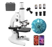 Hd Biological Microscope with Carrying Case - Professional Monocular Microscope Set for Students and Adults, Ideal for Laboratory Teaching and Aquaculture