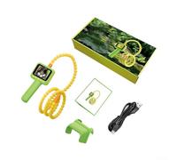 HD Borescope with Flexible Snake Camera & 8 LED Lights, IP67 Waterproof for Home Inspection and Kids Discovery, USB-C Rechargeable Inspection Tool