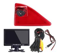 HD Brake Light Rear View Backup Camera Set with 7 Inch LCD Monitor, Transporter Night Vision Reversing Camera Replacement for Renault Master ab 2010/Nissan NV400 ab 2010/Opel Vauxhall Movano ab 2010