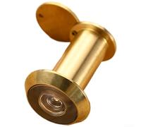 HD Brass Door Viewer with 220 Degree Field of View, Solid Copper Peephole, Anti-Theft Thread for 35mm to 80mm Doors(16mm35-60mm)