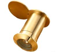 HD Brass Door Viewer with 220 Degree Field of View, Solid Copper Peephole, Anti-Theft Thread for 35mm to 80mm Doors(28mm 50-80mm)