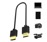 Hd Cables - HDM I Cable, Hd Game Cords | Gold Plated Connected Hd Cable with Ultra-Slim Design and Oxygen- Copper Wire, 4x2k Resolution Car Mounted Adapter Cables for Computer Laptop, 39.37 Inch