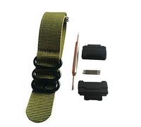 HD Conversion RAF 5 ring Nylon Watch band Strap Adapters(16mm) Kit for GShock MIL-SHOCK DW-5600 DW-6900 G-5700 GA-100 GDF-100 GL-7200 GLS-5600 Series (Green)