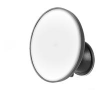 HD Convex Rear View Mirror with Strong Suction Cup - Wide Angle Panoramic Interior Mirror for Learner Driving Examiner Use 18x12cm(Circle)