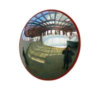 HD Curved Safety Mirror,Wide Angle Convex Mirror With Bracket,PC Soft Mirror Finish,Indoor Wall Installation for Garage Parking Factory(30cm)