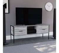 HD Designs Vida Designs Brooklyn 2 Drawer TV Unit in Grey HD Designs Grey