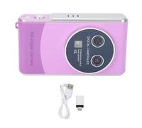 HD Digital Camera 36MP 1080P 18X Zoom Dual Cameras Auto Focus Vlogging Selfie Photography Travel Portable Small ABS Blue Glass 3in Screen Lithium Battery (Purple)