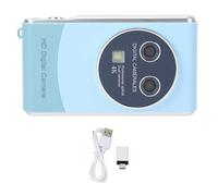 HD Digital Camera 36MP 1080P 18X Zoom Dual Cameras Auto Focus Vlogging Selfie Photography Travel Portable Small ABS Blue Glass 3in Screen Lithium Battery (Blue)