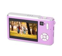HD Digital Camera, 36MP 1080P Dual Cameras 18X Zoom, IPS Screen, Blue Glass, 64G Card Support, 5H Battery Life, AF Focus, Night Mode, Travel Photography (Purple)