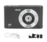 HD Digital Camera, 4K Vintage Digital Camera with 2.4in IPS Screen, 48MP 16X Zoom Non Shake for Photography and Video Recording, Travel Compact Camera with Macro Mode and Night Lig (Black)