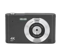 HD Digital Camera, IPS Color Display 48MP 4K HD Digital Camera Portable Intelligent Prevent Shake for Photography (Black)