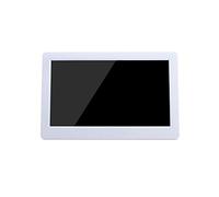 HD digital photo frame Ultra-thin Narrow Side 10 Inch Digital Picture Frame 1024 * 600 Pixels High Resolution LED Screen Auto On/Off Timer Touch automatic rotation sensor (White 10inch)