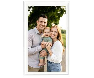 HD Digital Picture Frame, Touch Screen Digital Photo Frame, Auto-rotation, 32 GB, Free Cloud Storage, Slideshow Custom, for Offices to Showcase Corporate Culture, Honors(White,21.5")