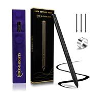 HD E-GADGETS EMR Stylus Pen for Remarkable 2, Samsung - 4096 Pressure Level Sensitivity, Palm Rejection, Natural Tilt, Magnetic Design, No Charging. Comes with 3 Spare Tips and a Pouch