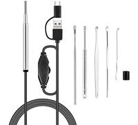 HD Ear Otoscope Ear Cleaning Endoscope Ear Area Camera WiFi USB 3.9mm HD Ear Camera Digital Otoscope Ear Scope Camera with 6 LED Lights and Earwax Removal Tool for iPhone and Android Smartphone Conven