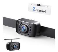 HD eRapta ERT01 Backup Camera Rear View License Plate Reverse Camera Universal for Pickup Truck Car SUV 149ｰ Perfect Angle Night Vision 9 Level Waterproof 720 Image