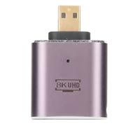 HD Female to Micro HD Adapter, 8K 48Gbps Aluminum LED Converter for TV | Aluminum Alloy Shell LED Indicator Plug and Play Gold Plated Port 8K Video Output Sound Sync Wide Device Compatibility