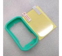 HD Film and Silicone Protective Cover for Bryton Rider 320/420 Maximum Protection Against Accidents (Green)