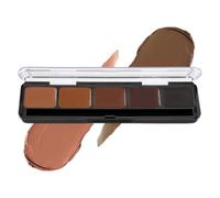 HD Glamour Compact Foundation Neutral 3 | 5 Well Foundation Full Coverage Palette | Use as Cream Contour Palette/Contour Makeup, Under Eye Colour Corrector, Colour Corrector Dark Circles by Graftobian