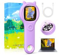 HD Handheld Digital Microscope for Kids, Portable 500x Photo & Video Recording MINI Microscope with LED Light and PC Compatibility, Science Experiment toy Kids Explorer Kit, Best Gifts for Kids