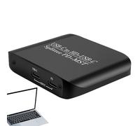 HD HD Adapter Splitter, Multiport Adapter Portable with 4K @ 60Hz for Monitor Smartphone Tablet Use in the Office Home and on the