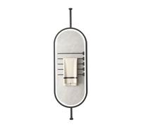 HD Illuminated Ceiling Mirror with Adjustable Hanging Rod Customizable for Bathroom Vanity & Shaving (Black 50x100 cm) Perfect for Grooming & Makeup