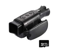 HD Infrared Night Vision Device Zoom Digital Monocular Telescope Outdoor Camera With Day& Night Dual Use For Hunting(R7 with 64GB card)