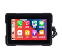 HD IPS Touchscreen Motorcycle for carplay for Android Auto, 5 Inch PND Dual 5.0 IP67 Water Resistant Portable Motorcycle Screen 1080P