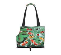 HD Japanese Red carp Fish Printed Pet Shoulder Bag Lightweight Breathable Travel Pet Bag 26 * 34cm Weekend Pet Travel Set