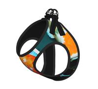 Hd Koi Fish Print Pet Leash Vest,For Small Dogs,Adjustable And Comfortable Cat Puppy Essentials