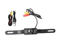 HD LED Rear View Camera, Reverse Parking Camera with 120° Wide Angle and 8 Night Vision LEDs, IP68 Metal License Plate Frame Camera for Cars SUVs Trucks
