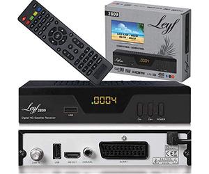hd-line Leyf 2809 Digital Satellite Receiver (DVB-S/S2, HDMI, 2x USB 2.0, Full HD 1080p), Remote Control included
