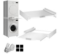 Hd-Line Universal Intermediate Frame for Washing Machines and Dryers, with Pull-Out Compartment, Vibration Absorbing and Tilt-Resistant Size (60 x 54 x 10 cm, up to 15 kg)